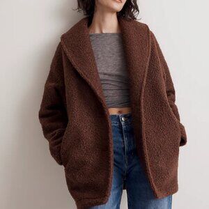 Madewell Brown Teddy Coat